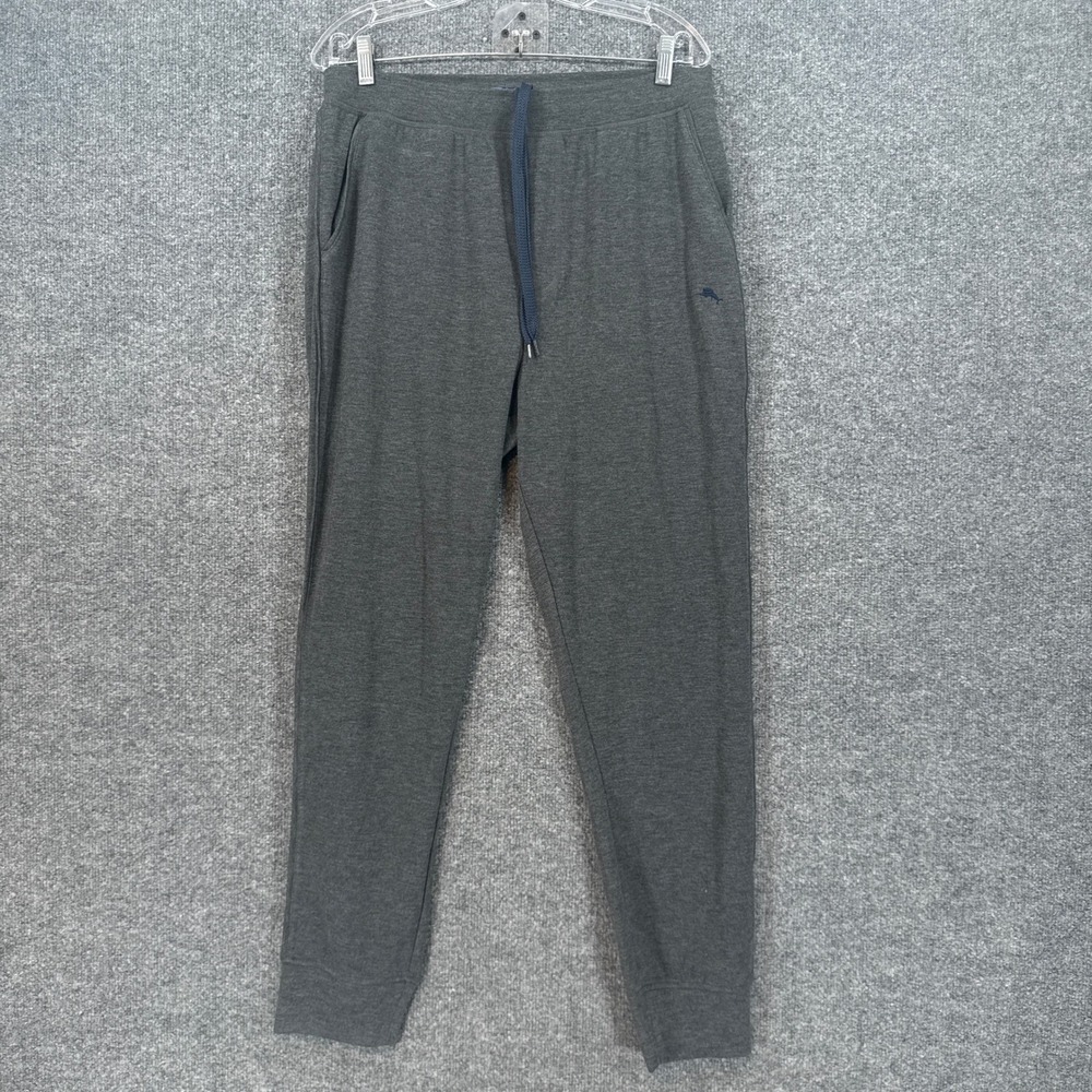 Tommy Bahama Sweatpants Mens Medium Gray Stretch Knit Lounge Pants Joggers